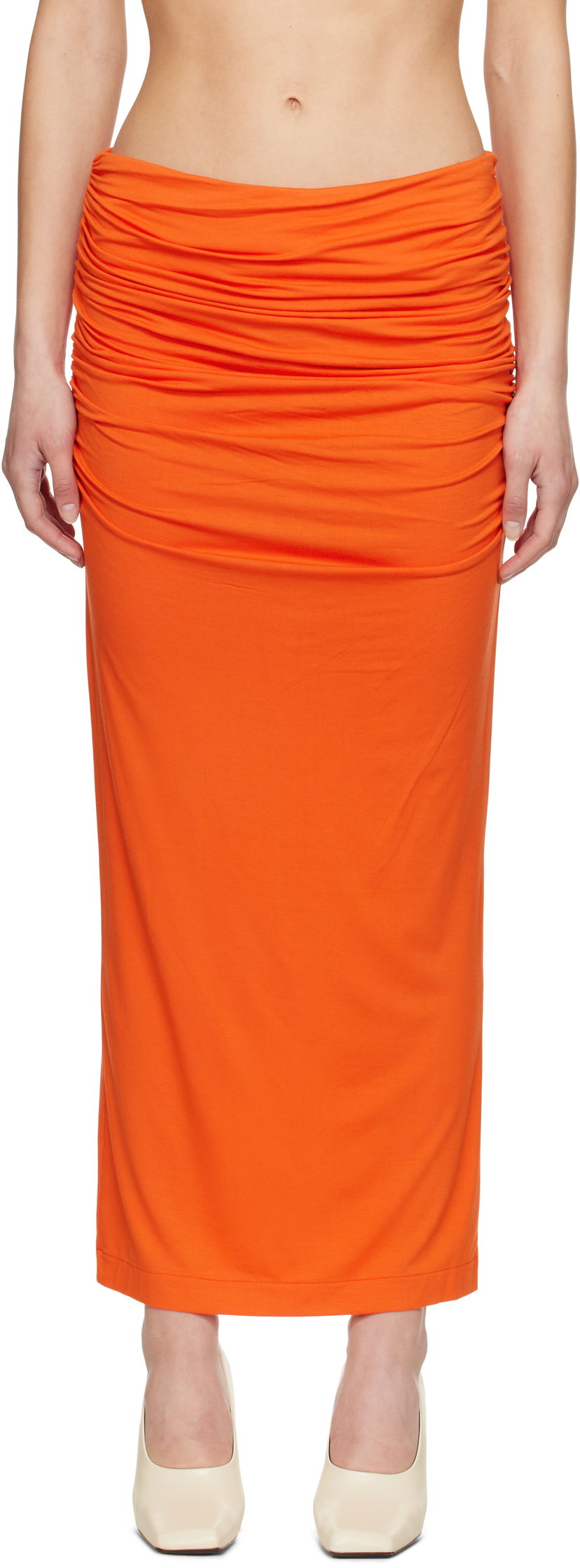 Krila Entire Studios Entire Studios Surge Maxi Skirt Oranžna | ESW-S25-7011-KO
