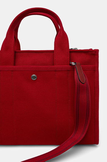 Tote bag Coach Red Canvas Tote Bag Bordo | CP158, 2