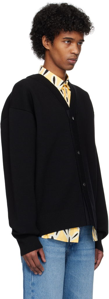 Pleteni pulover Jacquemus Black Les Classiques 'Le cardigan boutonné' Cardigan Črna | 24H246KN292-2359, 1