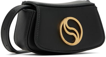 Torba za čez ramo Stella McCartney Small S-Wave Shoulder Bag Črna | 7B0026WP0109, 1