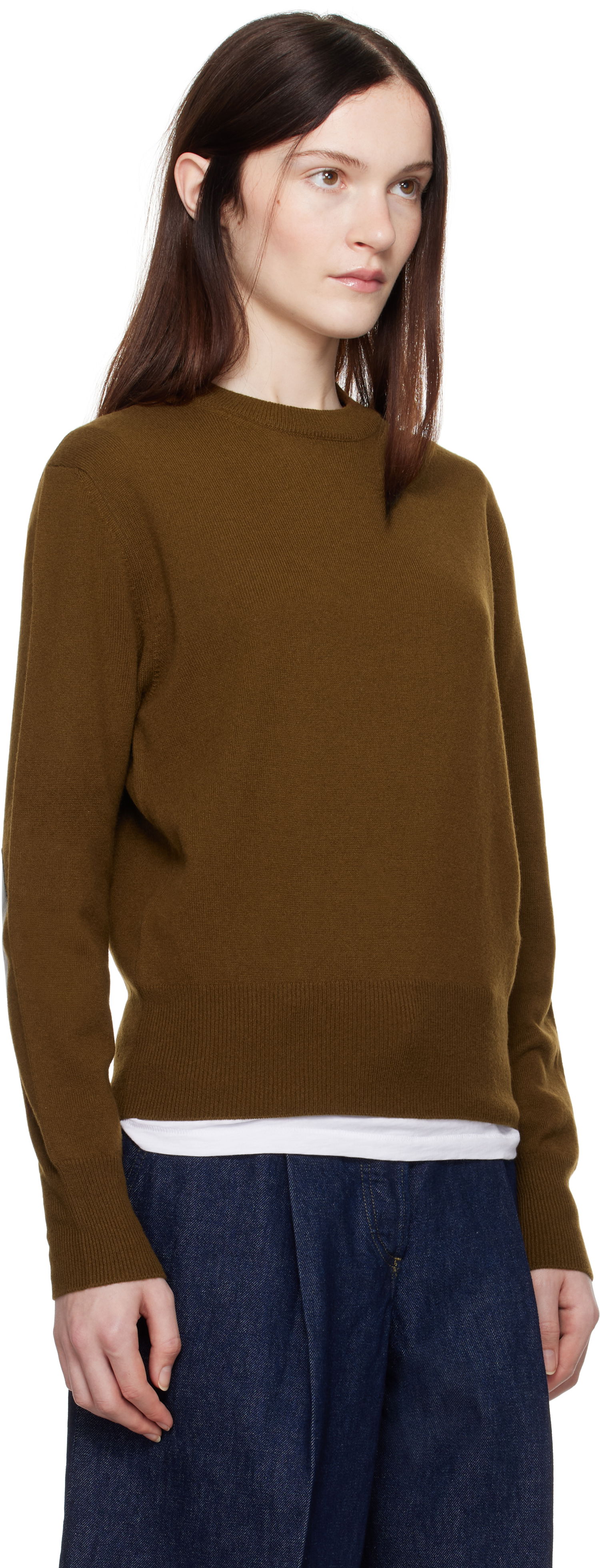 Pleteni pulover A.P.C. Anastasia Barbieri Edition Lucia Crewneck Sweater Rjava | WSABB-F23397, 1