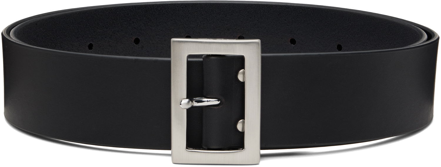 Pasovi Rick Owens Rick Owens Stooges Belt Črna | RA02E0783 LGE, 0