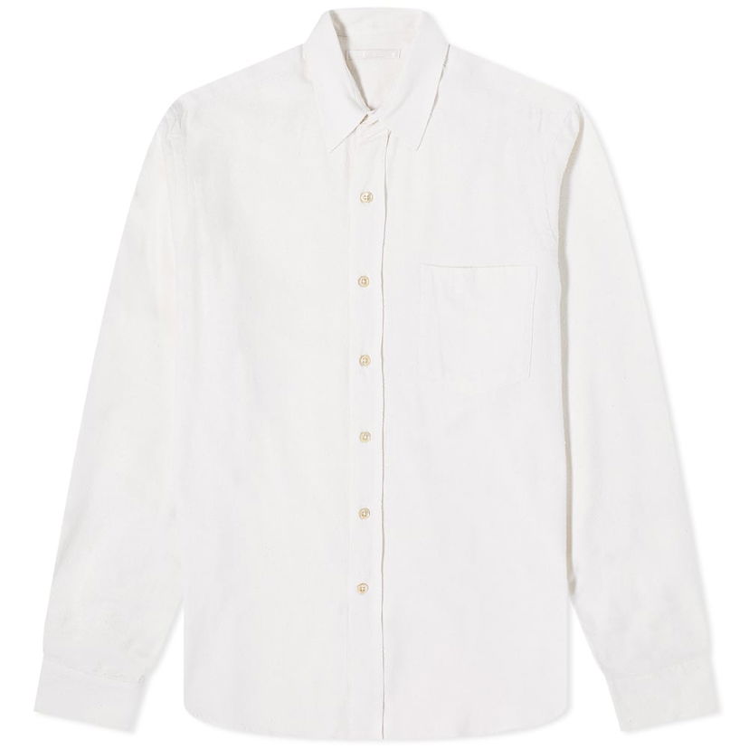 Srajce OUR LEGACY Our Legacy Classic Silk Shirt Bela | COCSWS