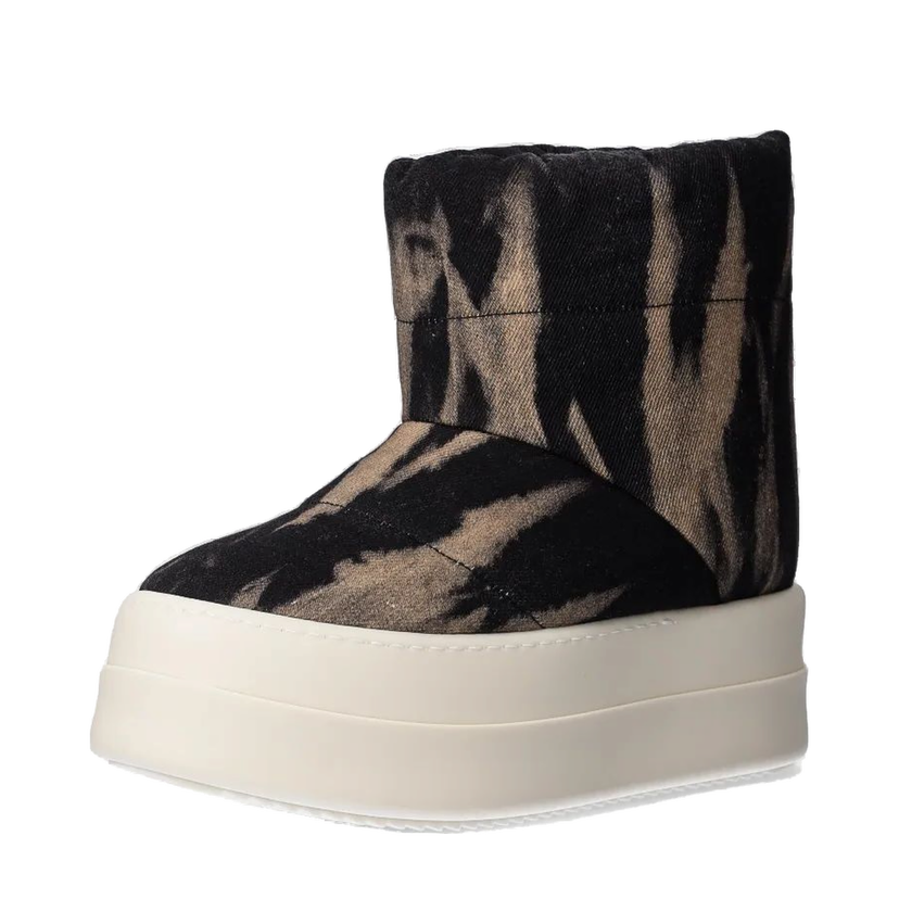 Superge in čevlji Rick Owens Mega Bumper Low Lunar Platform Boots Črna | DS02D2839.DBSUPA