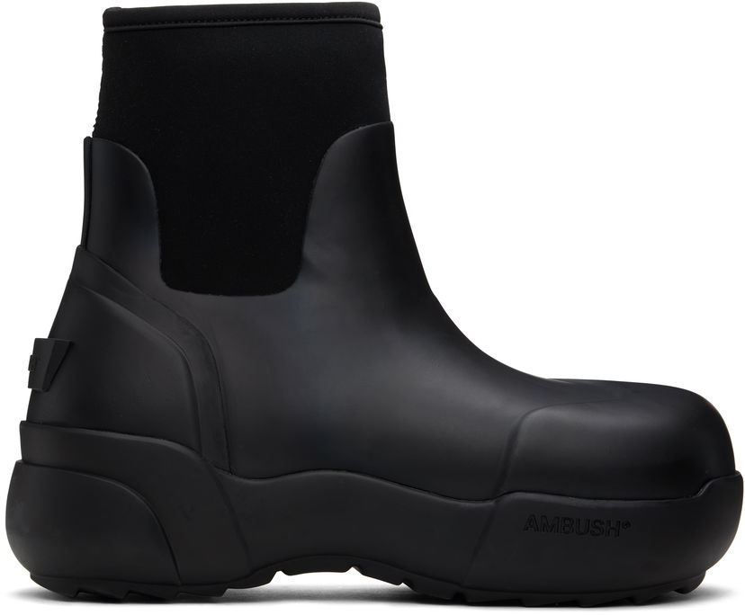 Dežni plašč Ambush AMBUSH Rubber Boots Črna | BWIE003F24MAT0011010