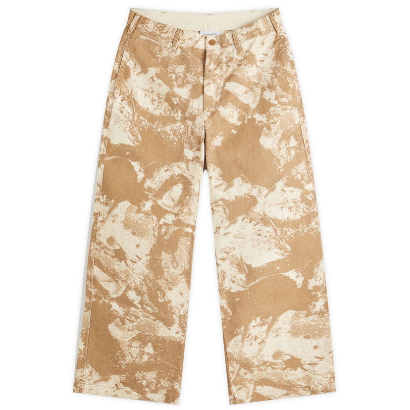 Hlače thisisneverthat Thisisneverthat Splashed Chino Pants Bež | TN251WPACP04-BROW