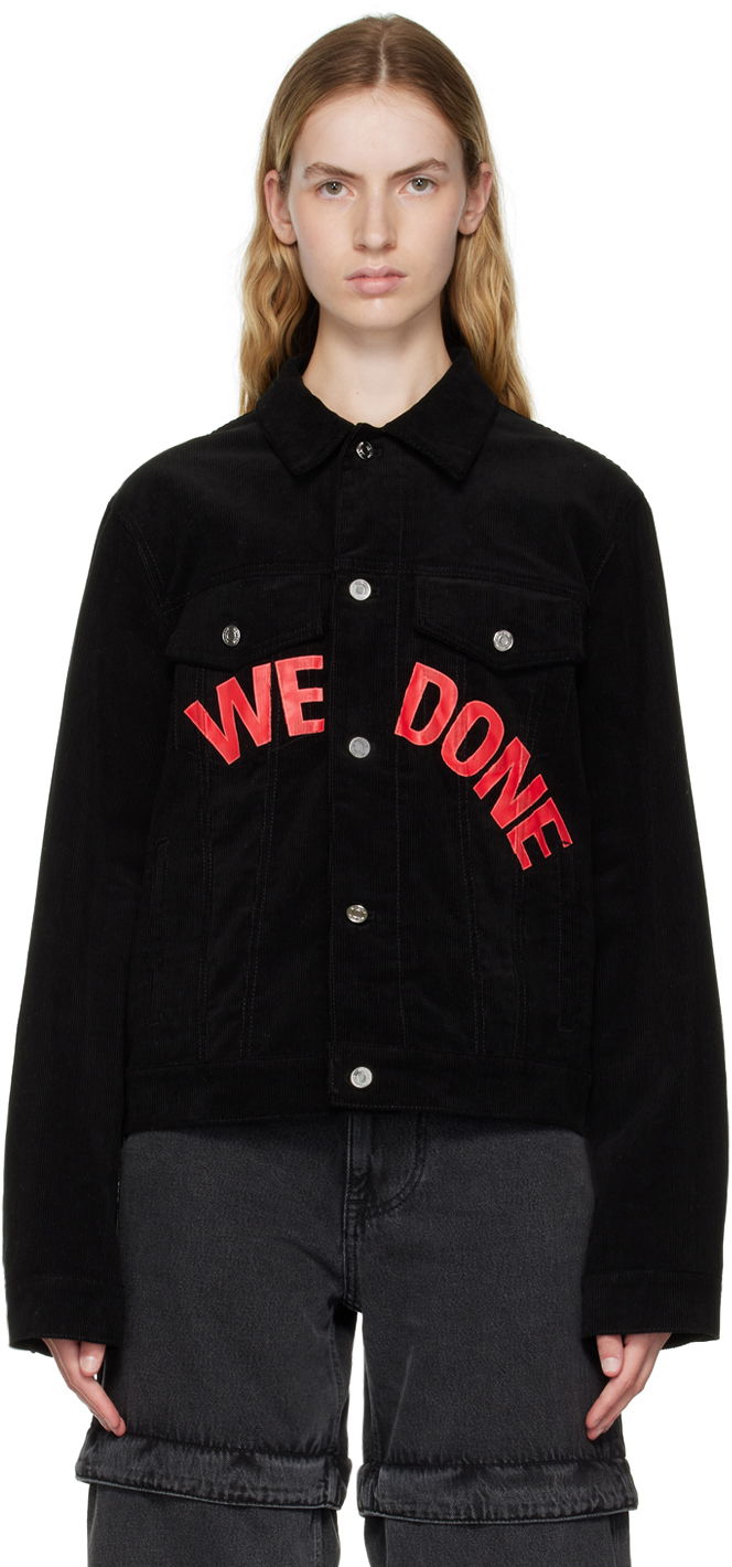 Bomber jakna We11done We11Done Corduroy Jacket Črna | WD-DJ3-22-375-U-BK