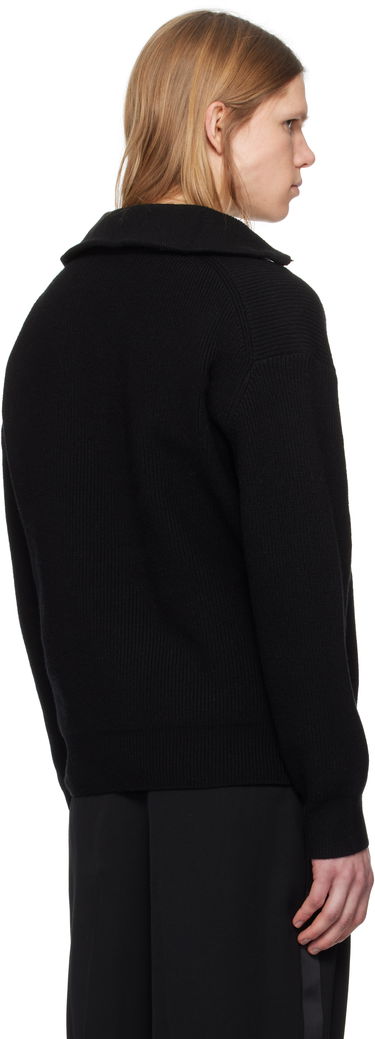 Pleteni pulover JW Anderson JW Anderson Half-Zip Knit Sweater Črna | KW1285-YN0372, 2
