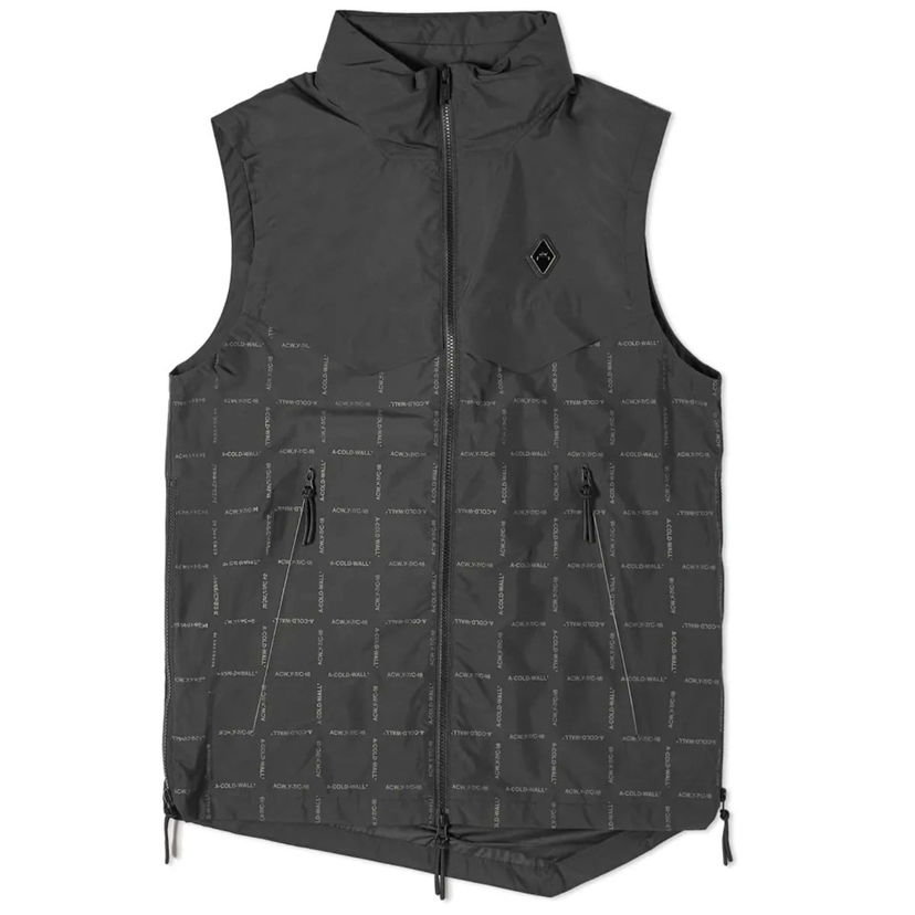 Pleteni pulover A-COLD-WALL* Grisdale Storm Gilet Vest Siva | ACWMO146-BLK