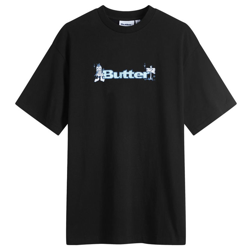 Majica Butter Goods Quest Logo Black T-Shirt Črna | BGQ4240017-BLK