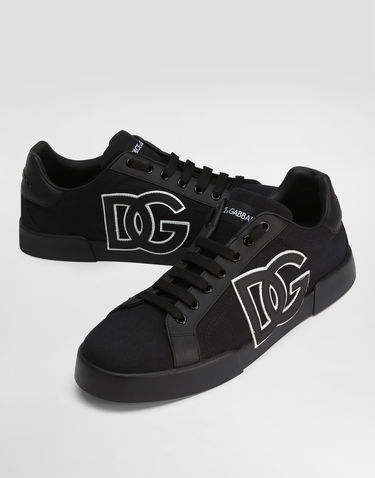 Superge in čevlji Dolce & Gabbana Dolce & Gabbana Portofino Light Strobel Canvas and Calfskin Črna | CS2343AE6298B956, 3