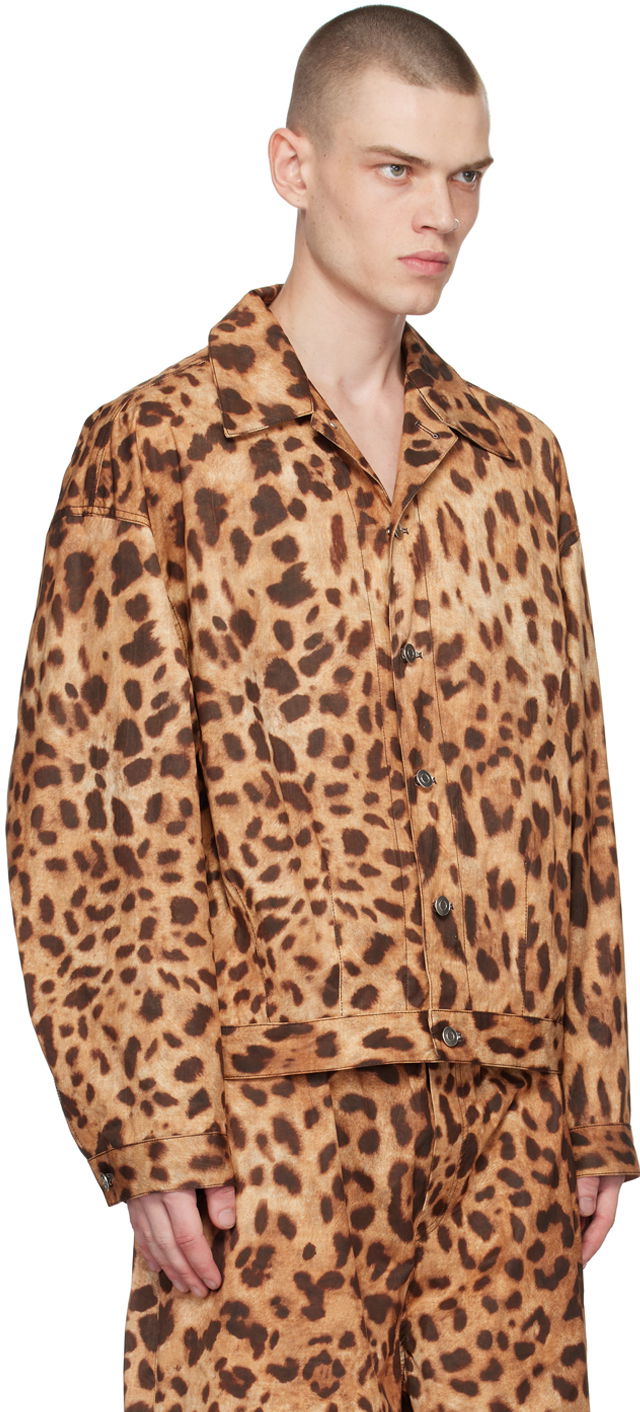 Jakna We11done We11done Allover Print Jacket Rjava | WD-JK1-23-245-U-BR, 1