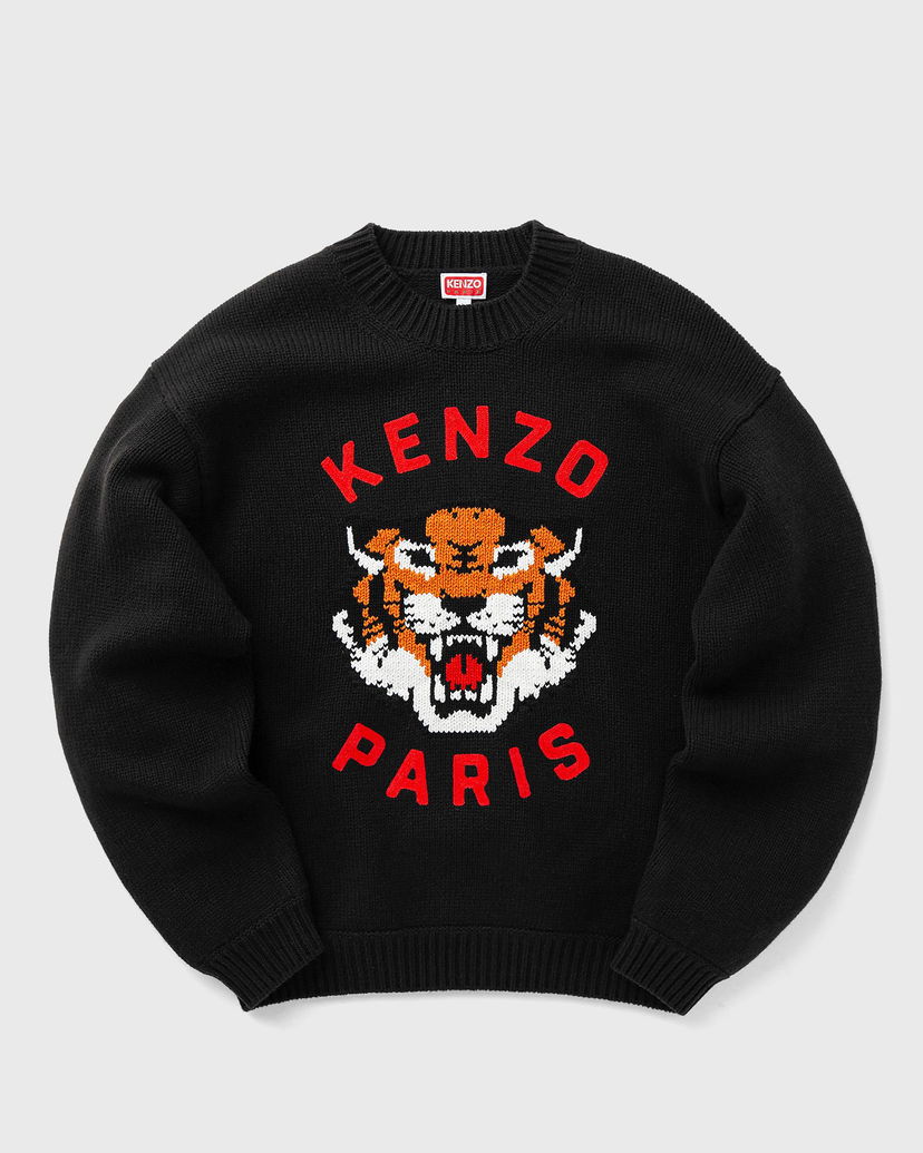 Pleteni pulover KENZO RWS LUCKY TIGER JUMPER men Črna | FE68PU4773LH.99J