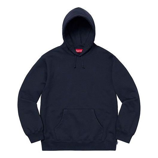 Pulover Supreme Supreme Script Hooded Sweatshirt Mornarica | SUP-FW19-1014