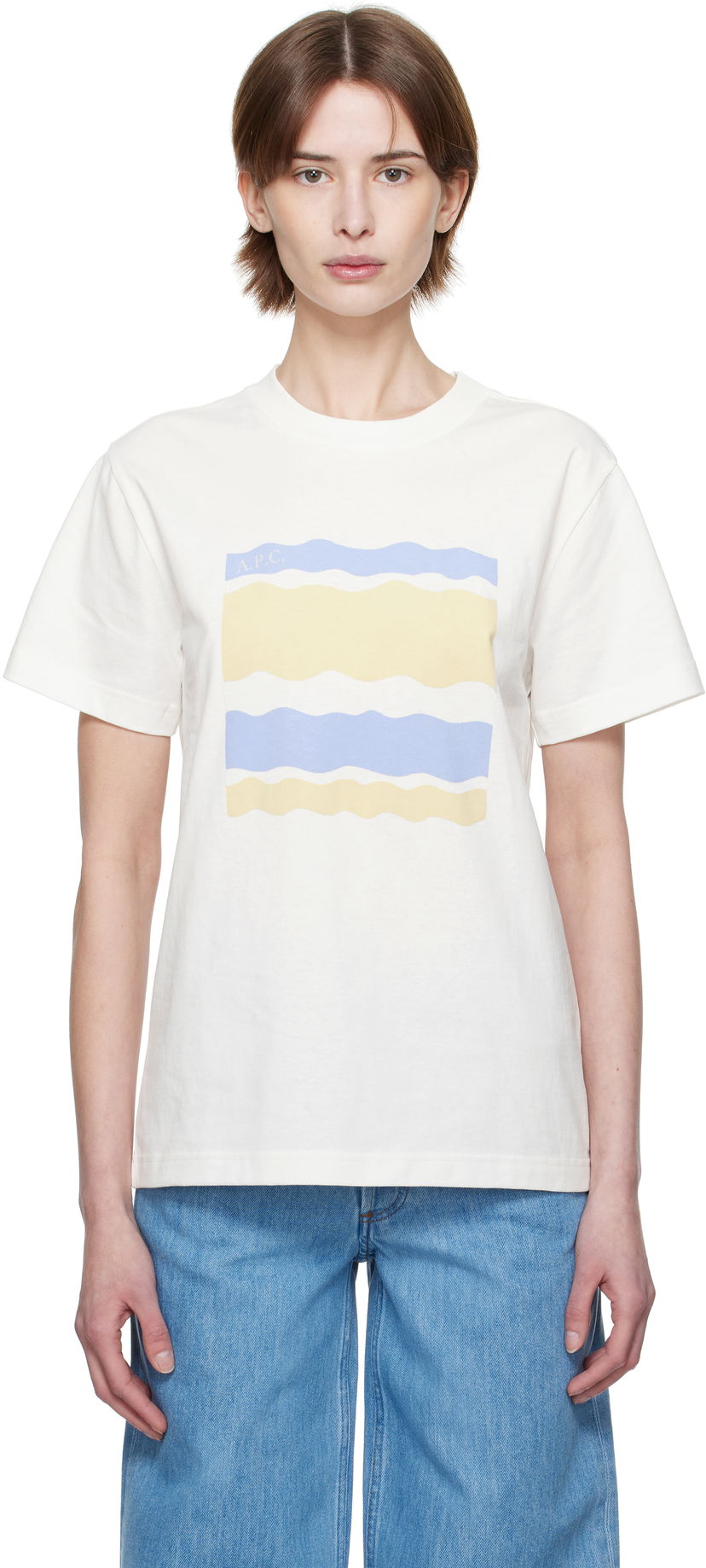 Majica A.P.C. A.P.C. Malone Graphic T-Shirt Bela | COGCK-M26506