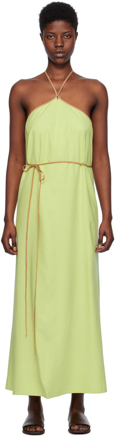 Obleke Baserange Baserange Ligo Maxi Dress Zelena | DRLI-WS-SP24