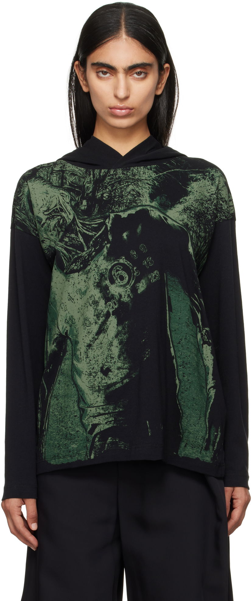 Majica Maison Margiela Long Sleeve T-shirt Črna | S62GD0190 S23588