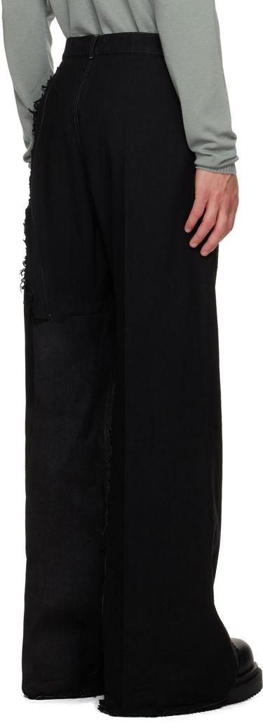 Kavbojke Rick Owens Concordians Joris Wide-Leg Distressed Jeans Črna | RR02E1308 BBCL, 2