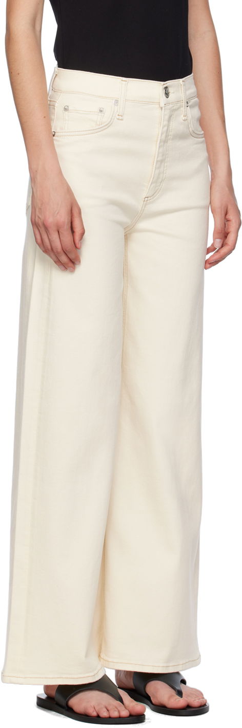 Kavbojke rag & bone Sofie Ankle Wide-Leg Jeans Bela | WDD24P2993BREC, 1