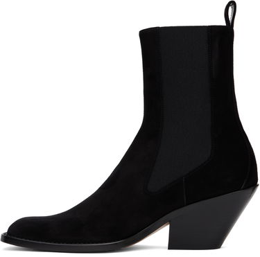 Superge in čevlji Khaite KHAITE Austin Suede Ankle Boots Črna | F1092-849, 2