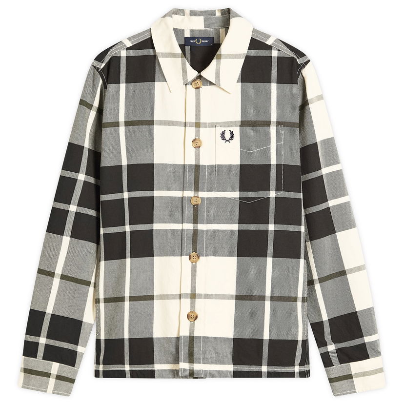 Srajce Fred Perry Fred Perry Tartan Twill Overshirt Večbarvna | M1724-560