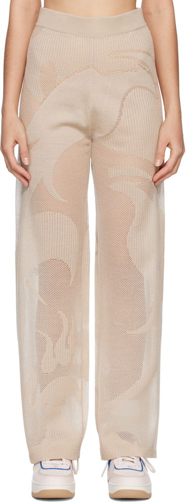 Hlače Feng Chen Wang Feng Chen Wang Phoenix Knitted Trousers Bež | FUS15KT04, 0