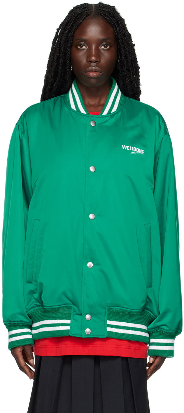 Bomber jakna We11done Oversized Bomber Jacket Zelena | WD-JP3-22-030-U-GR