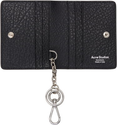 Denarnica Acne Studios Folded Leather Wallet Črna | CG0246-, 2