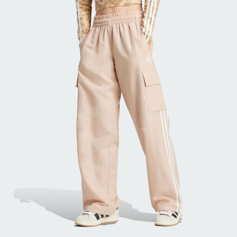 Hlače in kavbojke adidas Originals Adicolor Cargo Bež | IZ0717