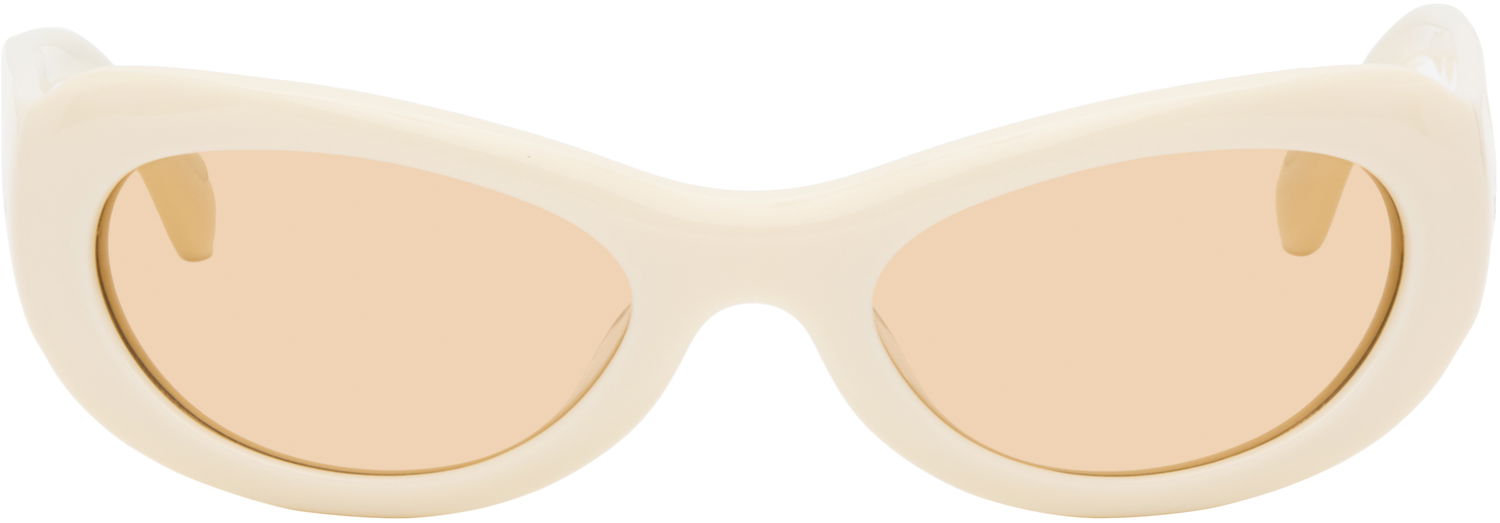 Sončna očala Port Tanger Port Tanger Khilna Sunglasses Bela | SSENSE Exclusive Oval, 0