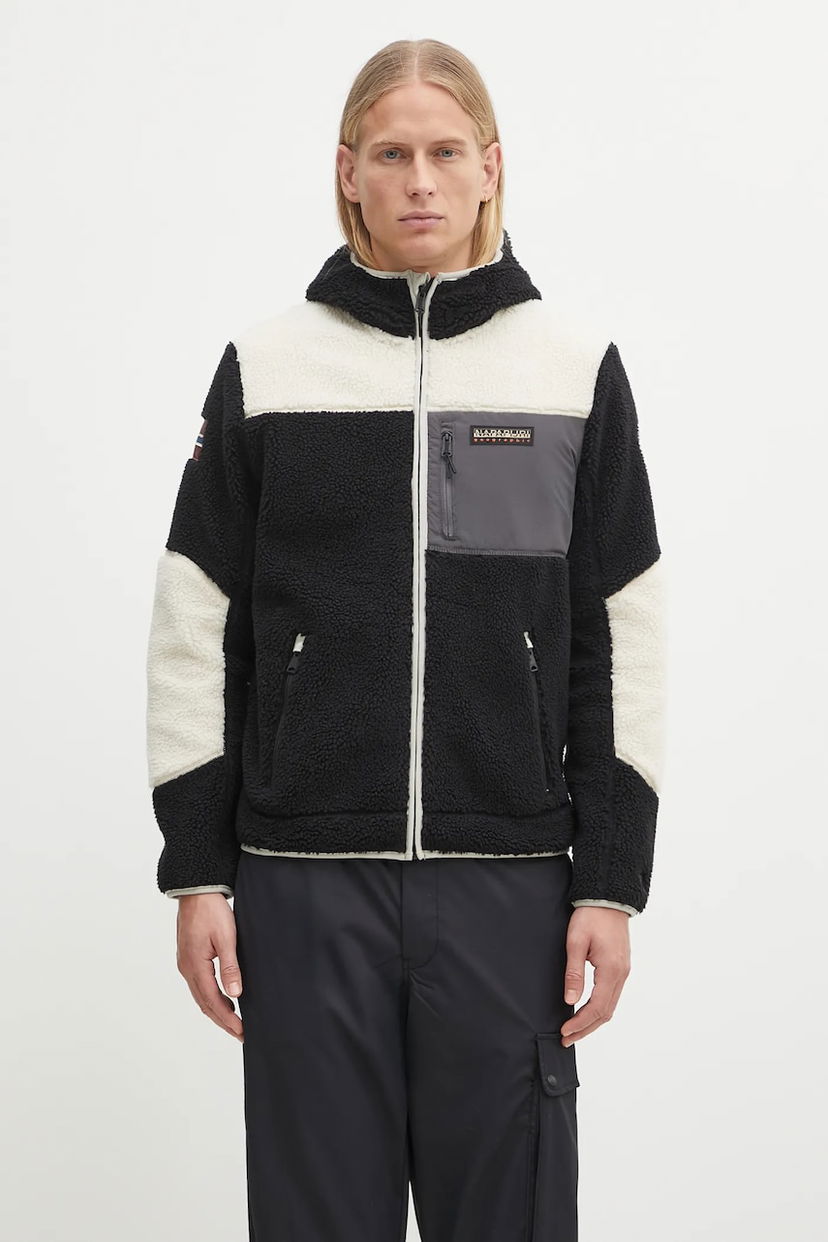 Pulover Napapijri Yupik Color-Block Fleece Hoodie Večbarvna | NP0A4GNSMCB1
