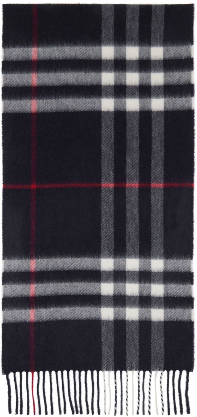 Šala Burberry Check Scarf Navy Mornarica | 8015542