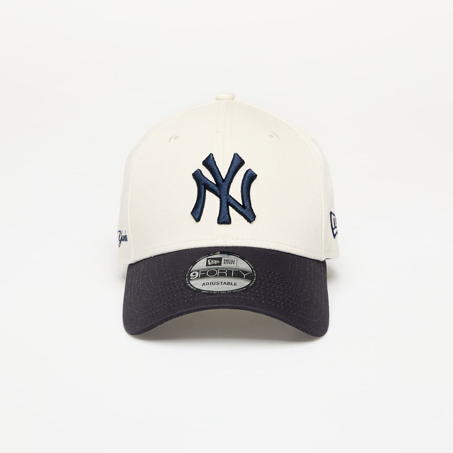 Kapa New Era New Era New York Yankees 9FORTY Side Script Adjustable Cap Bela | 60667557, 0