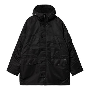Parka Carhartt WIP Hooded Parka with Faux-Fur Lining Črna | I033929_9, 7