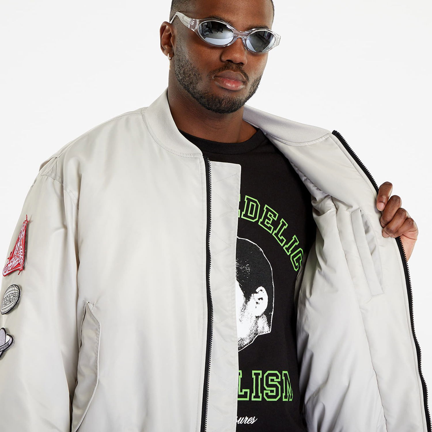 Bomber jakna PREACH Patched Bomber Bela | 206262 421, 1