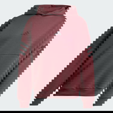 Pulover adidas Performance 3-Stripes Hoodie Bordo | JD4857, 4