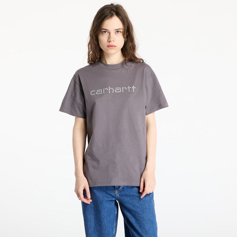 Majica Carhartt WIP Carhartt WIP Rivet Script T-Shirt Siva | I034396.2LQXX