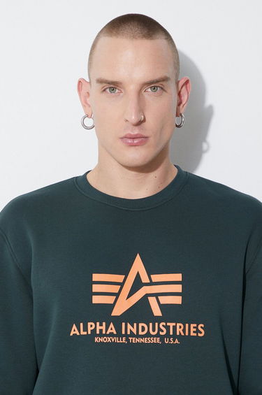 Pleteni pulover Alpha Industries Alpha Industries Basic Sweater Zelena | 178302.353, 4