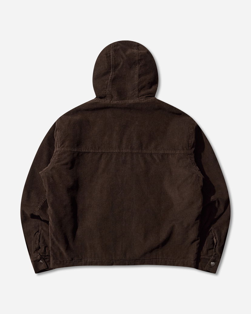Jakna Aries Washed Cord Carpenter Hooded Jacket Rjava | AR7025004 Brown