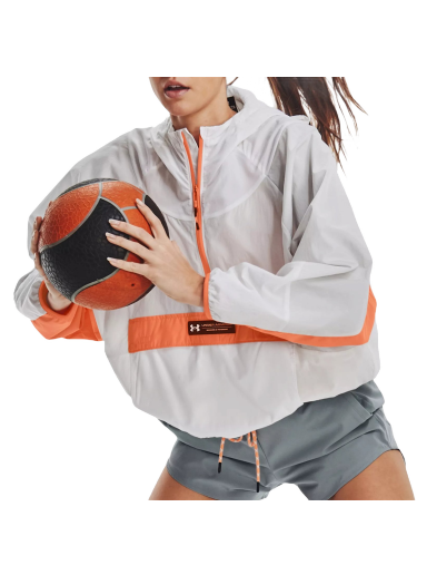 Jakna Under Armour Rush Woven Anorak Bela | 1376920-100