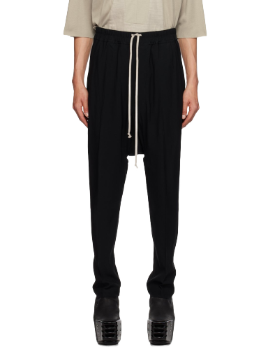 Hlače Rick Owens Drawstring Trousers Črna | RU02C7380 HY