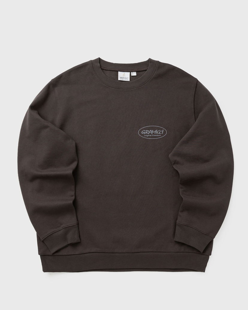 Pulover GRAMICCI Original Freedom Crewneck Sweatshirt Rjava | G5FU-J093-DEEP-BROWN