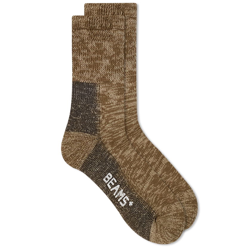 Nogavice BEAMS Beams Plus Outdoor Socks Rjava | 3843-0018-479-65