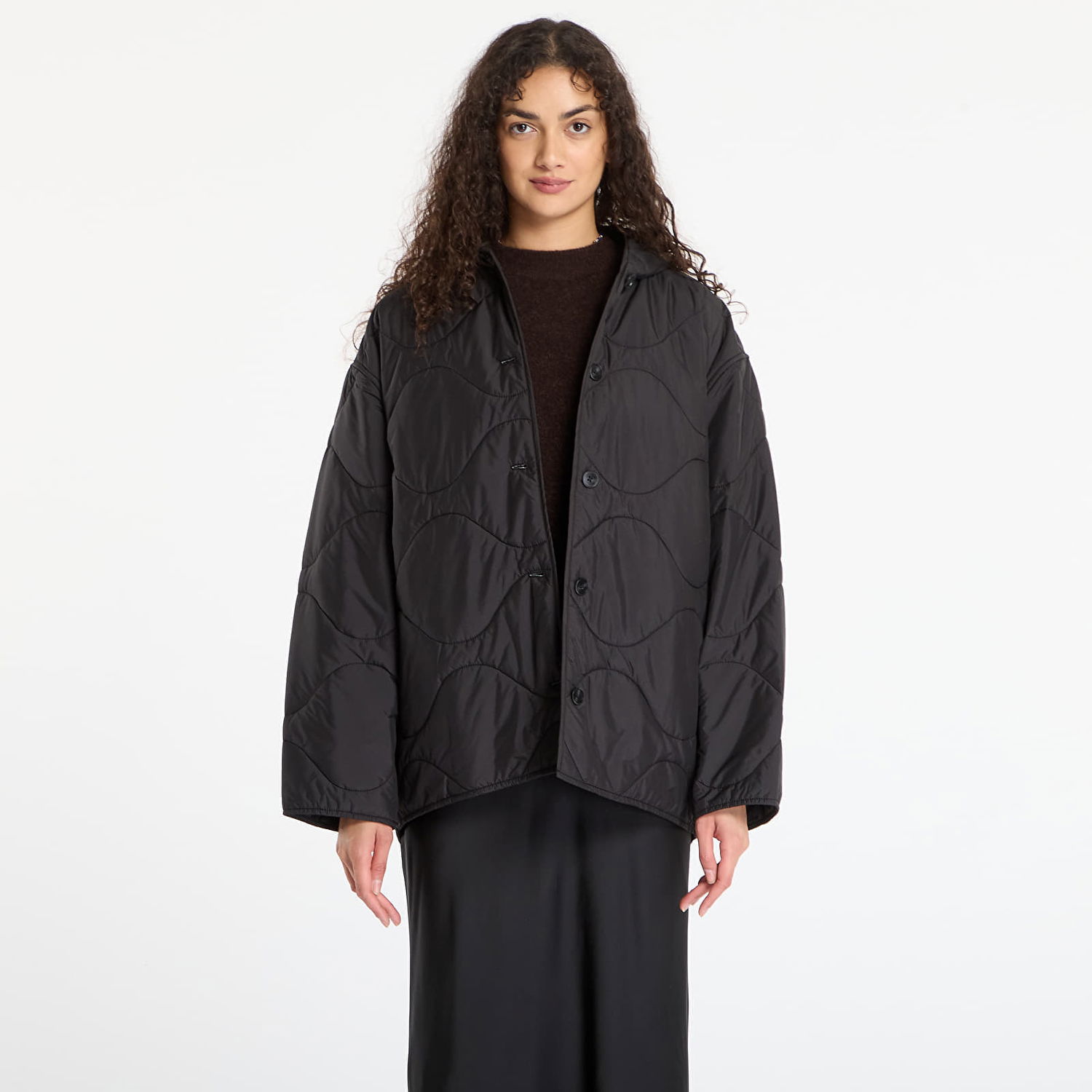 Jakna Samsoe Samsoe Wavy Quilted Jacket Sadonna Črna | F25300147_CLR000021, 0