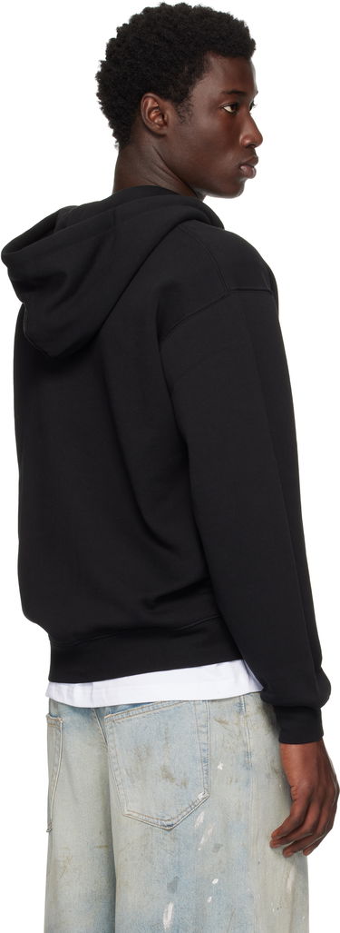 Pulover Dime Cursive Small Logo Zip Hoodie Črna | DIMESU2549BLK, 2