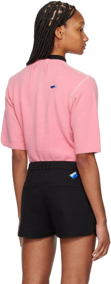 Pleteni pulover ADER ERROR Logo Flag Cardigan Roza | BN01SSKT0702PK, 2