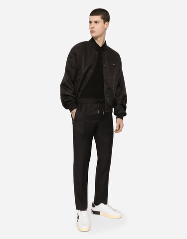 Bomber jakna Dolce & Gabbana Dolce & Gabbana Button Bomber Jacket Črna | G9VD2TFUMNQN0000, 2
