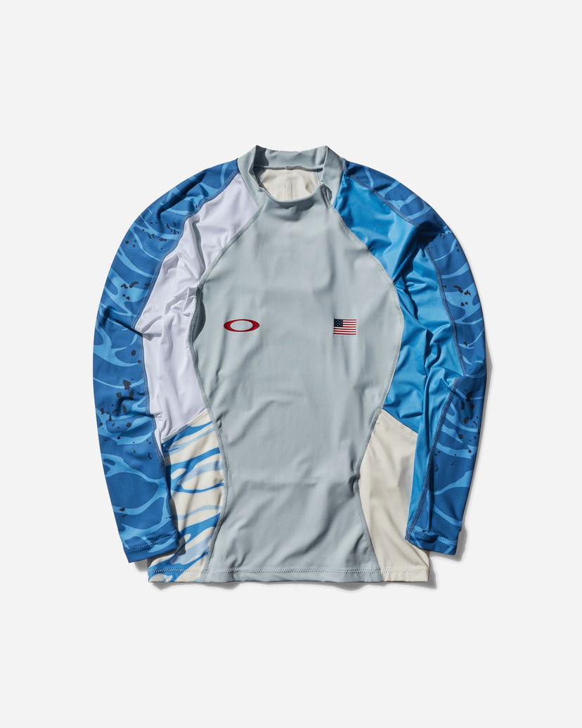 Majica OAKLEY Team USA Surfing Rashguard Gray Siva | FOA407814 23B