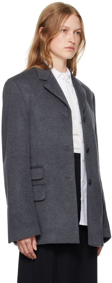Jakna TOTEME Straight Wool Blazer Siva | 244-WRZ0045-FB0283, 1