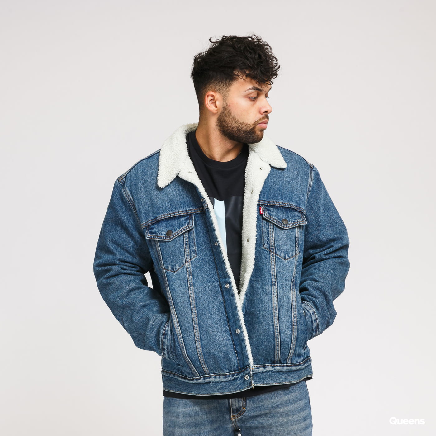 Jakna Levi's Type 3 Sherpa Trucker Modra | 16365-0128, 0